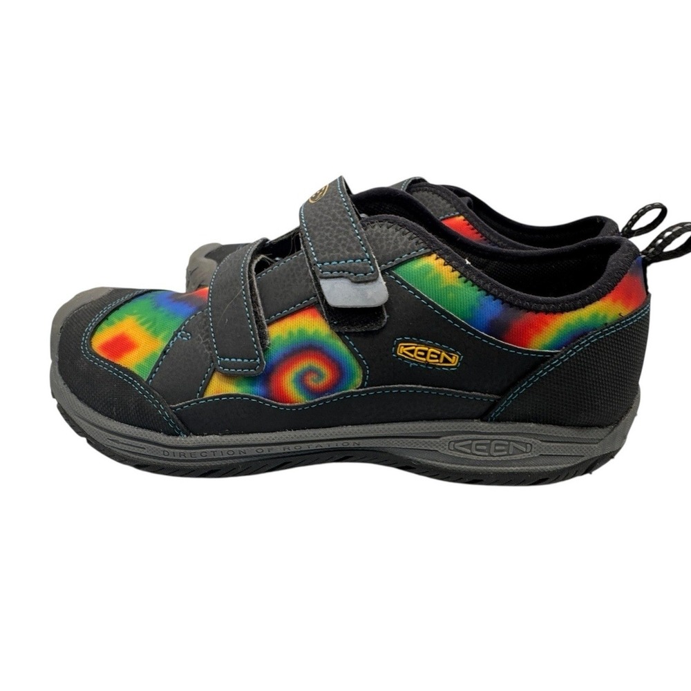 Keen Moxie Sport Shoes Youth 7 Black Rainbow‎ Tie Dye Speed Hound